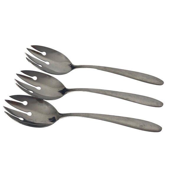 Imperial IMI 45 Medium Serving Fork 8.25 inch Stainless Steel Flatware MCM - Picture 5 of 7